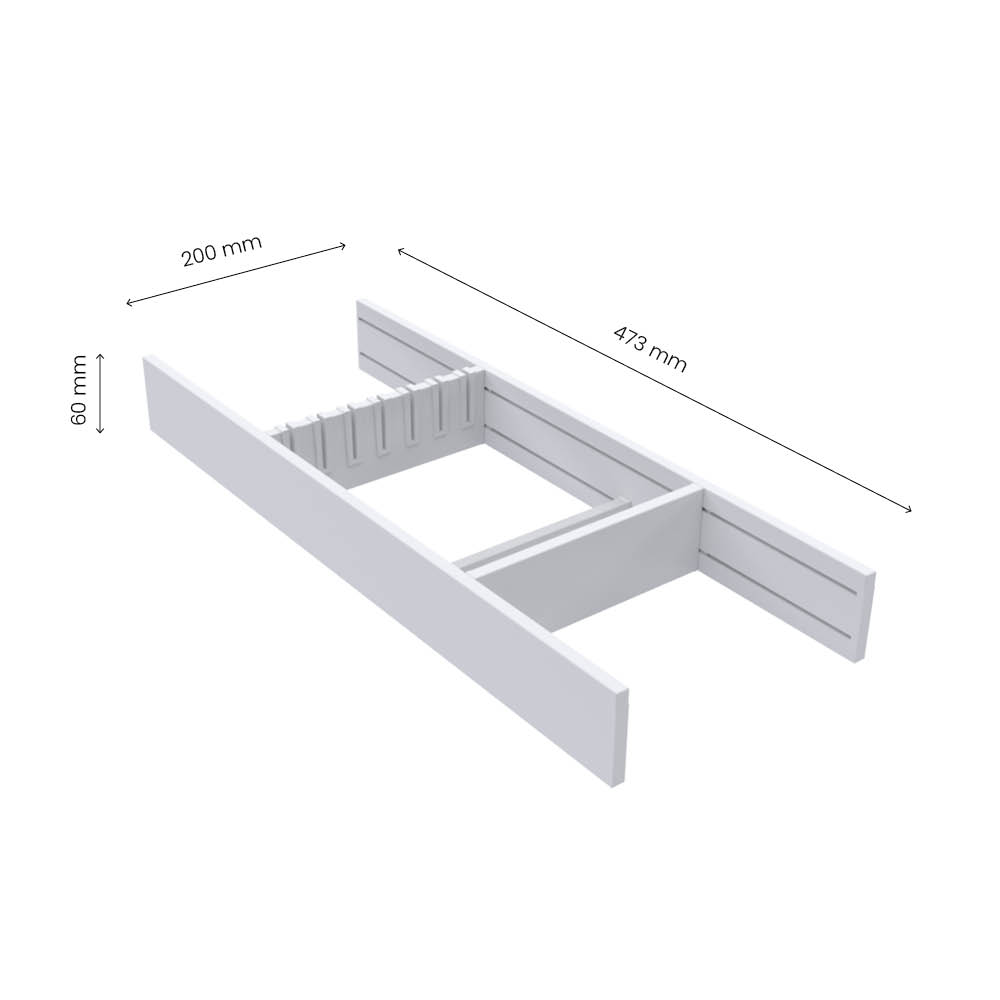 Range-Couteaux Flex Basic - Blanc