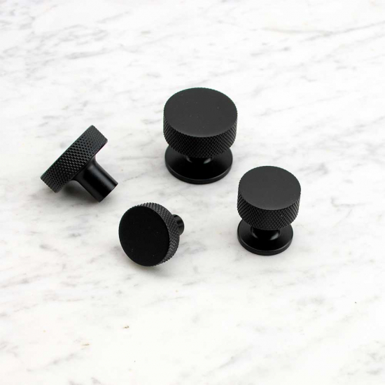 Bouton Crest - Noir Mat