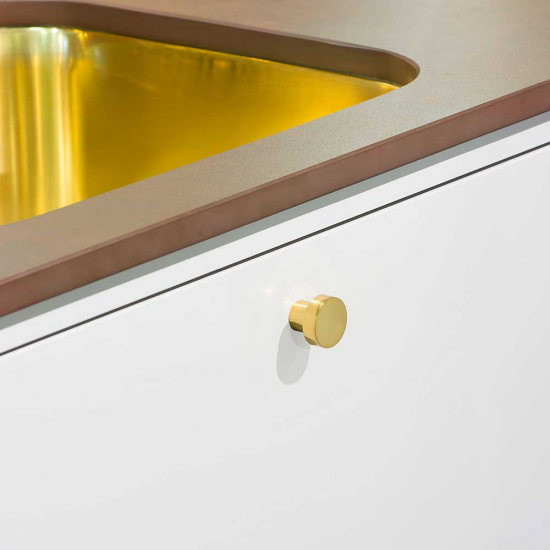 Bouton Mood - Laiton Poli